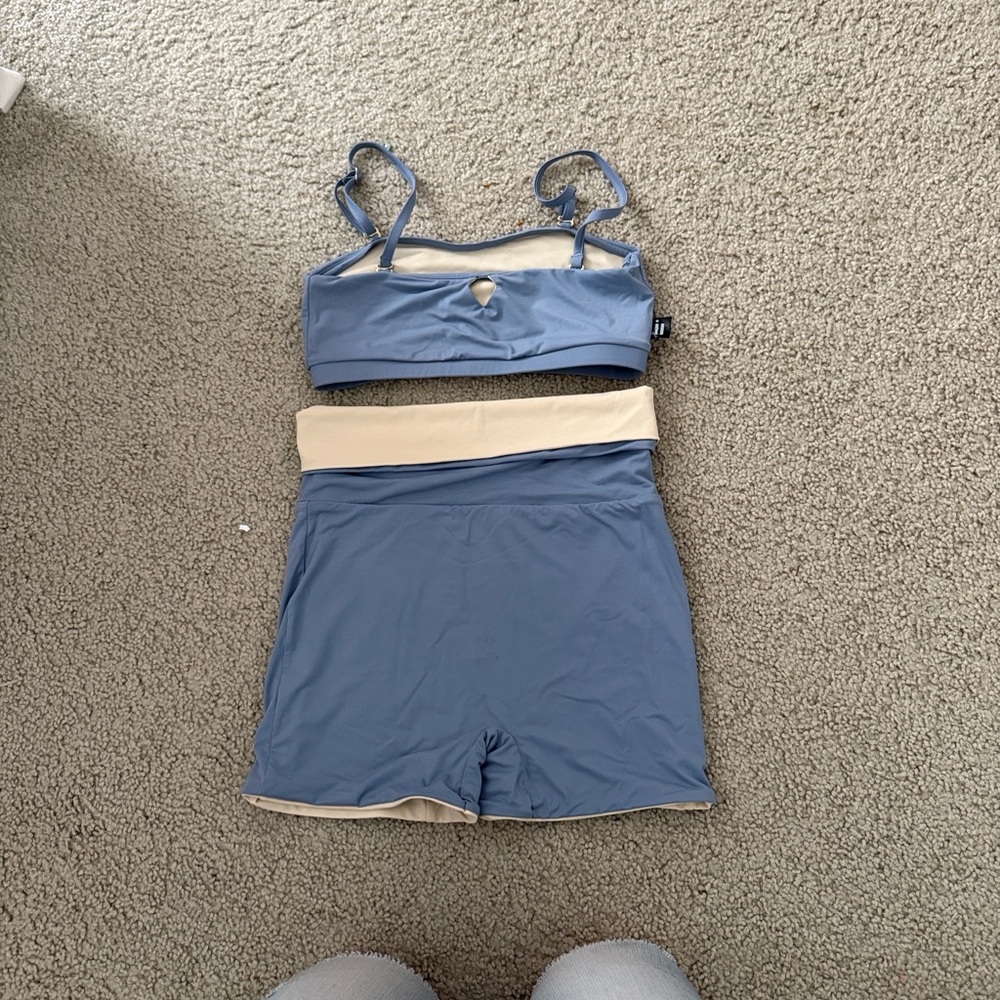 Kids Blue and Cream Pajama Set